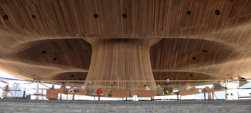 Photo of the Senedd Interior.