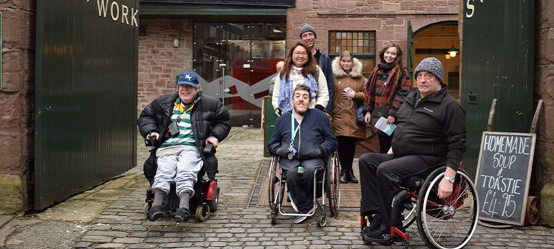 Photo of Euan's Guide ambassadors at Verdant Works.