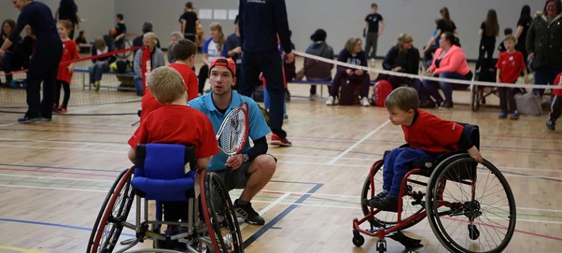 Photo of Advantage Disability Tennis match.