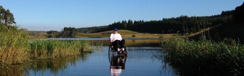 Photo of a person at Calvert Trust Kielder.