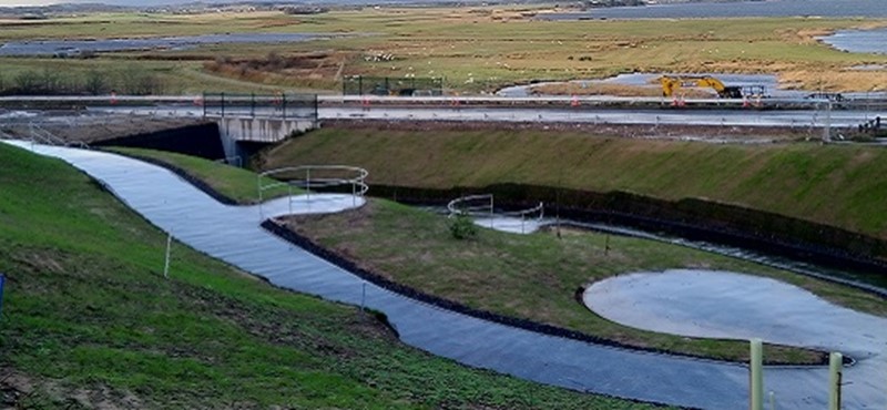 Photo of the new underpass ramp.