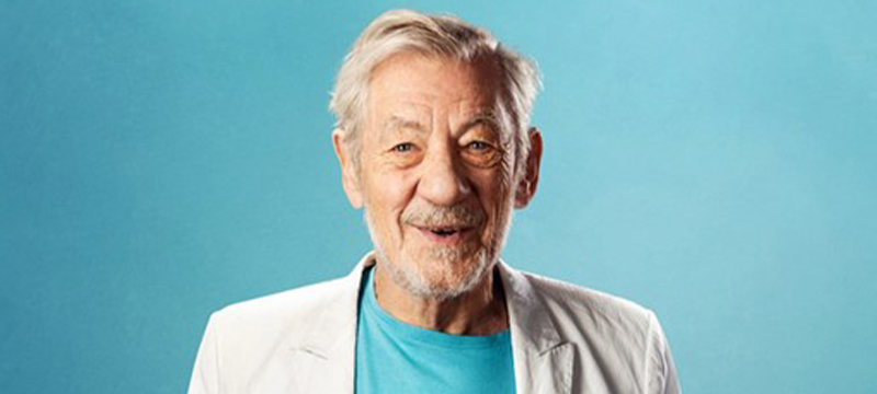 Photo of Ian McKellen.