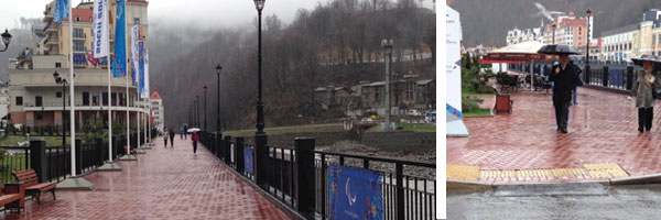 Photo of Boulevard and dropped kerb in Rosa Khutor