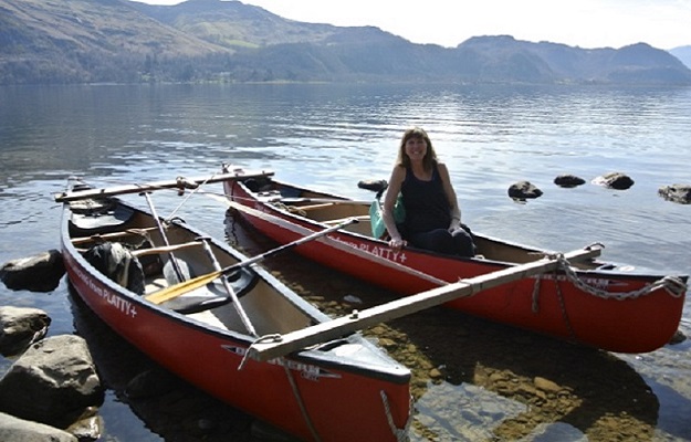 Photo of canoes.