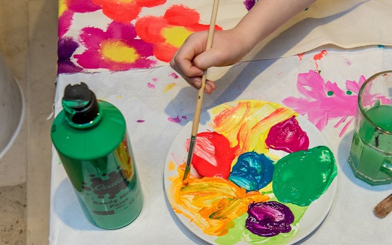 Photo of paints at Bentley museum.