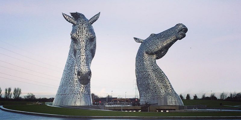 The Kelpies.