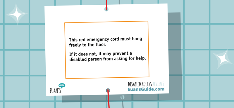 A graphic design of a Euan’s Guide Red Cord Card