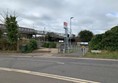 The end of the path opposite Brunstane station