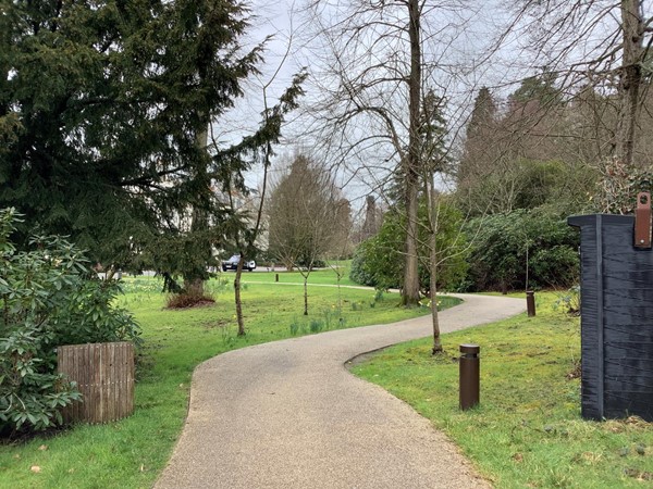 a large enough car park, and found a bay close to the main path which will lead towards the house