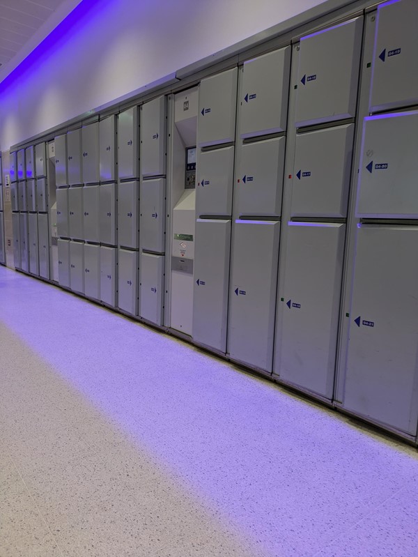 Image of lockers at the station