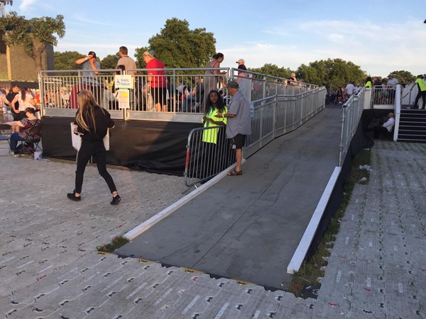 ramp to accessible viewing platform.