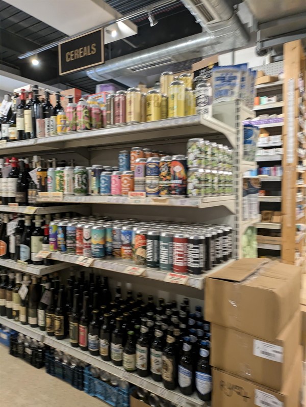 Image of beer shelves