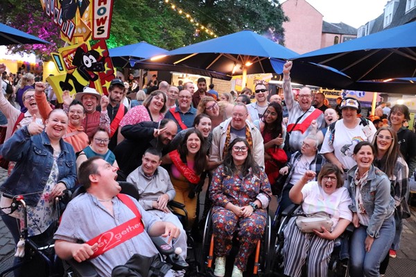 Rosie Jones' team at Off the Kerb and the Pleasance team made it possible for us to meet the legend herself