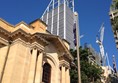 Picture of Macquarie Street  - State Library of NSW looking up to Sydney's CBD