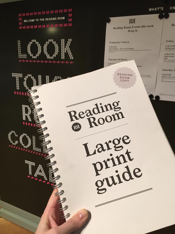 Large print guide