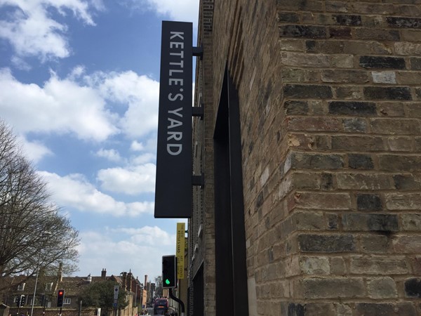 Kettle's Yard signage