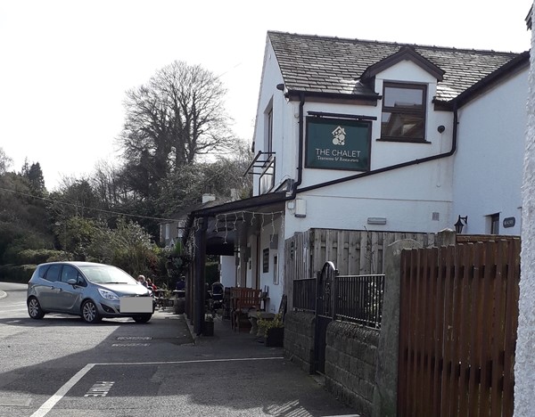 Outside of Chalet Tearoom, Portinscale