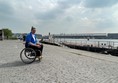 Over in Buiksloterweg on the river side, Paul sits and looks across the water toward the city