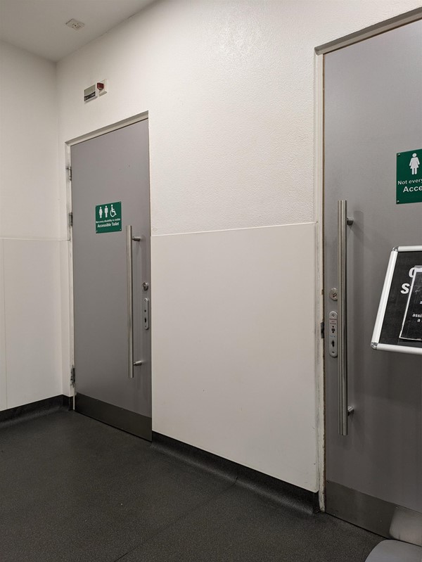 Image of door to accessible toilet