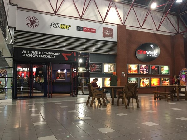 Image of the entrance to Cineworld.