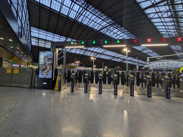 Image of gates on the concourse