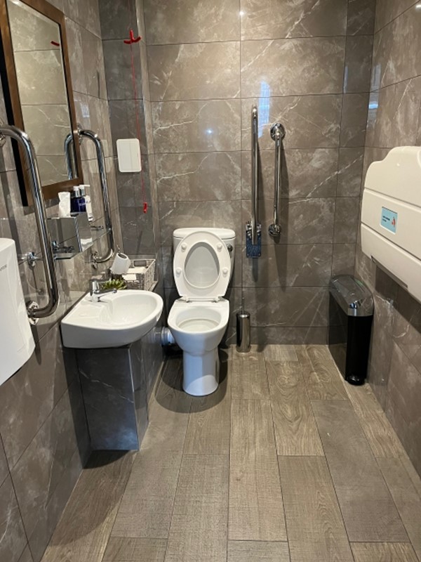 Image of an accessible toilet