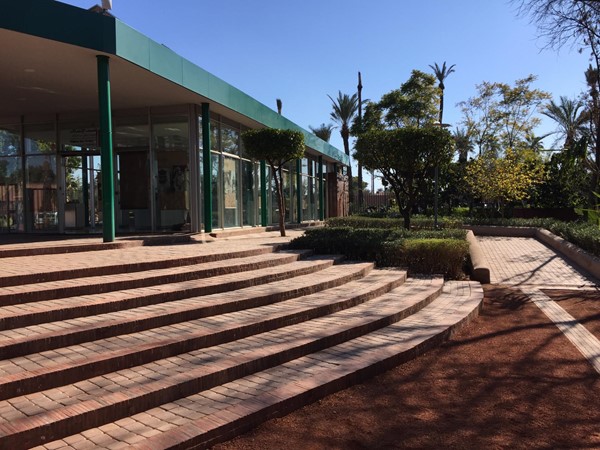 Ramp outside the Musee des Telecoms in Marrakech