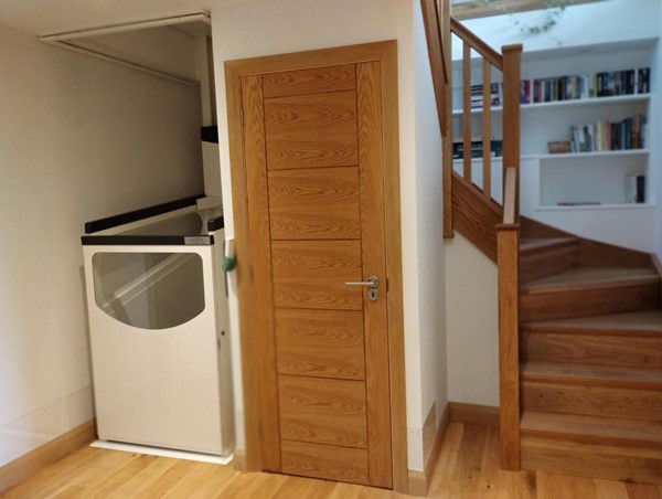 Lift from ground floor to upper living space