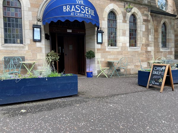 Picture of the entrance to The Brasserie at Òran Mór