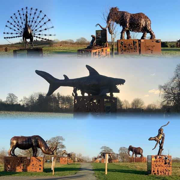 British Ironwork Centre sculptures