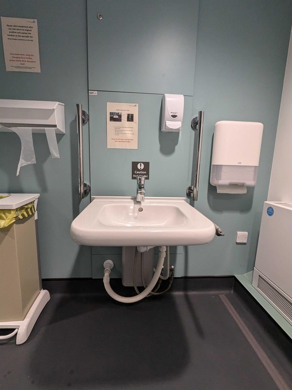 Image of sink in the Changing Places toilet