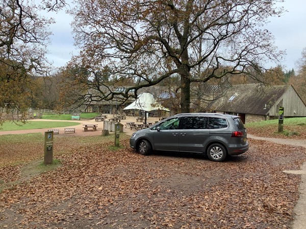 2 disabled bays by cafe