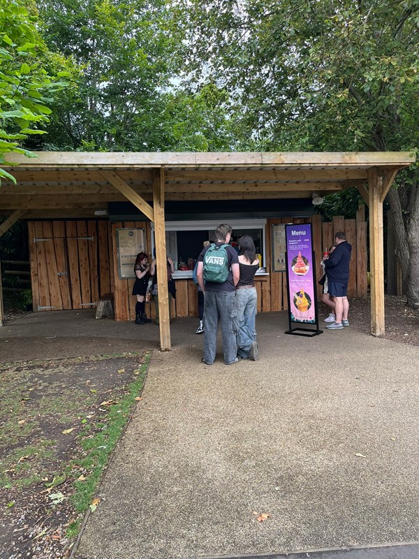 Image of people standing outside