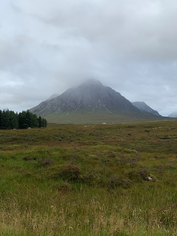 Buchaille Etive Mòr , the view from front of the hotel