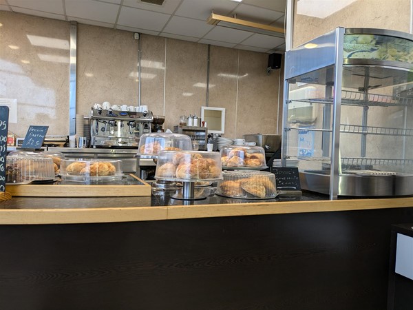 Image of cafe counter at Dunfermline Bus Station