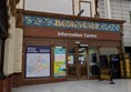 Image of the outside entrance to the information centre.