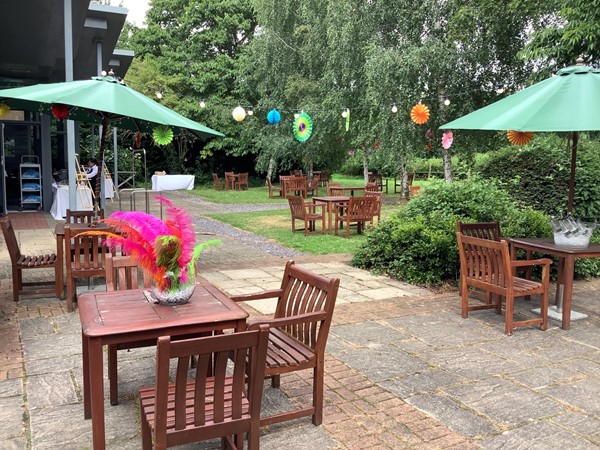 Outdoor dining area