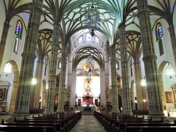 Inside the cathedral