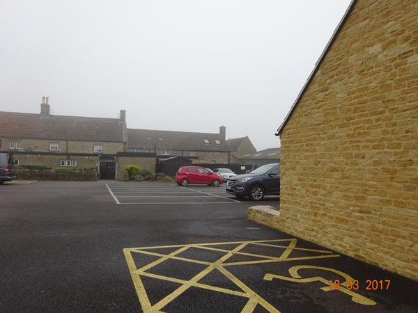 This space is alongside the accommodation, across the car park to the pub - another space