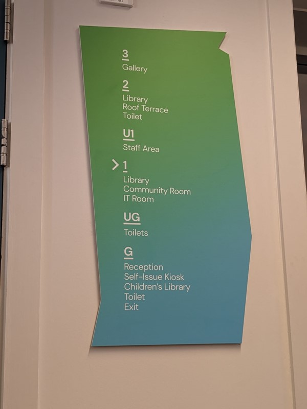 Image of Paisley Central Library sign