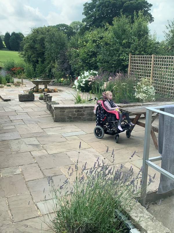 Picture of a paved garden at Croft Bungalow