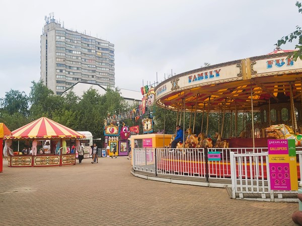 Image of a carousel in a park