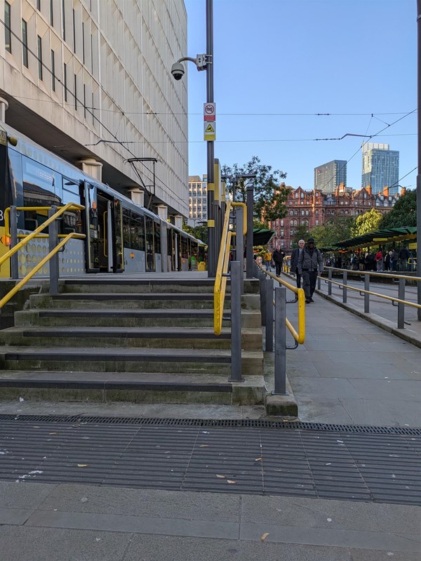 Image of step access to platform