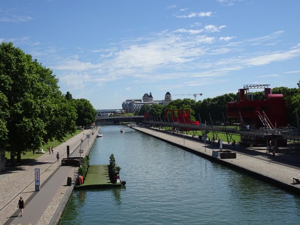 Crossing the Canal de l'Ourq