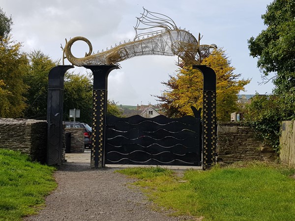 The entrance made by a local mental health charity.