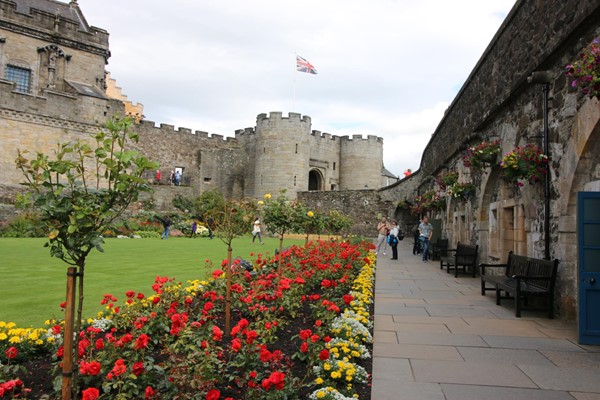 Stirling Castle and the gardens