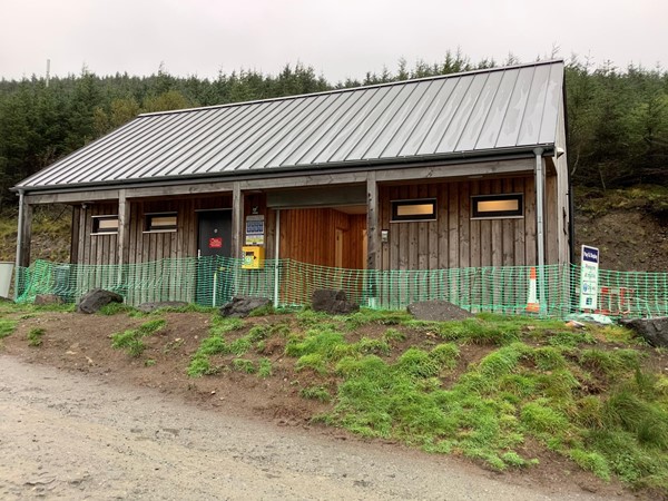 Image of a wooden toilet block