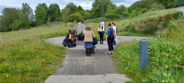 Picture of a Euan's Guide Ambassador meet up at  RSPB Scotland Loch Leven