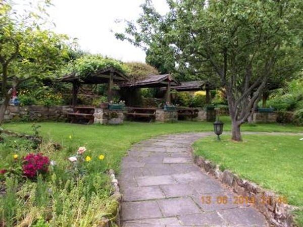 Garden footpath into hotel