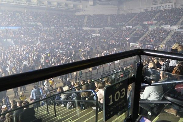 Accessible seating bay in section 103